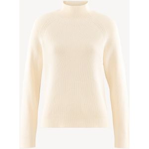 Gebreide Trui - Grijs - Met Hooggesloten Kraag - Raglanmouwen