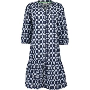 BLUE SEVEN Blousejurk  nachtblauw / opaal / wit