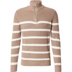 Key Largo Trui 'PILOT'  taupe / wit