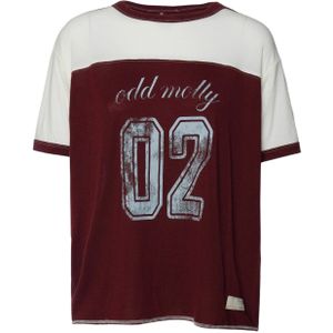Odd Molly Shirt 'Gamze'  bourgogne / wit