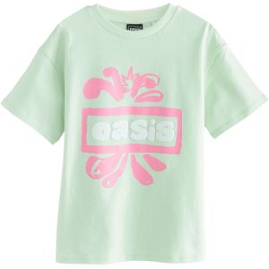 Next Shirt 'Oasis Band'  mintgroen / lichtroze / wit