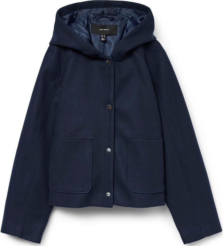 Vmfortunerome - Jas - Capuchon - Lange Mouwen - Drukknoopsluiting - Kort