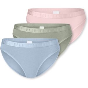 ELLE Slip  hemelsblauw / kaki / rosa