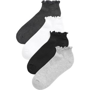 Next - Sokken - Grijs Zwart Wit - 4 Pack - Jersey