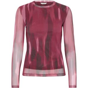 b.young Shirt 'BYPALOMA'  eosine / donkerroze / bourgogne