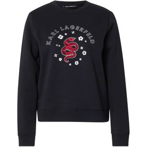 Karl Lagerfeld Sweatshirt  rood / zwart / offwhite