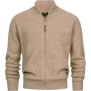 INDICODE JEANS Gebreid vest 'Peace'  beige