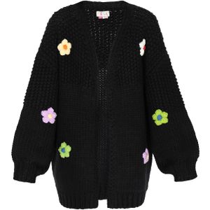 IZIA Oversized vest 'Fashion Look'  lichtgeel / lichtgroen / lavendel / zwart