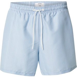 DAN FOX APPAREL Zwemshorts 'Juri'  navy / lichtblauw / wit