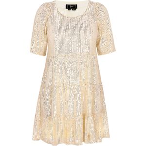 faina Cocktailjurk  goud
