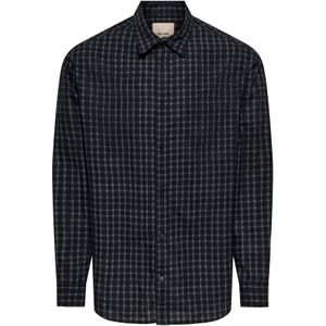 Only & Sons Zakelijk overhemd 'Bali'  grijs / antraciet