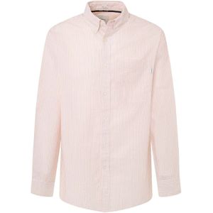 Pepe Jeansvoor mannen. PM308563 Matthew overhemd roze (L), Casual, Katoen, Lange mouwen