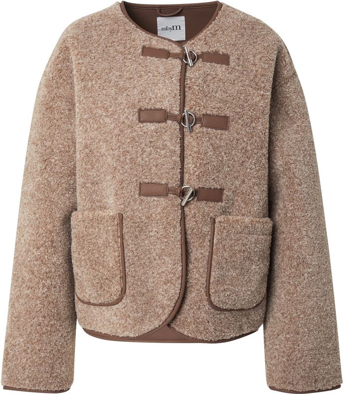 mbyM - Keisa - Damesjack - Imitatiebont - Relaxed Fit - Klepzakken