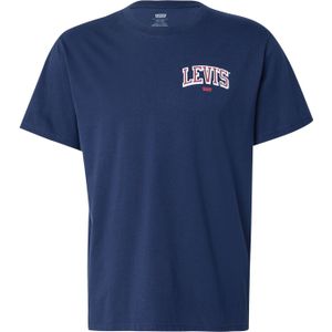LEVI'S ® Shirt 'Relaxed Fit Tee'  donkerblauw / kersrood / wit
