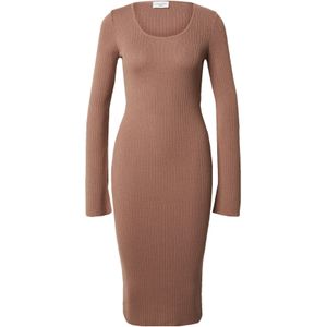 ABOUT YOU x Toni Garrn Gebreide jurk 'Hailey'  taupe