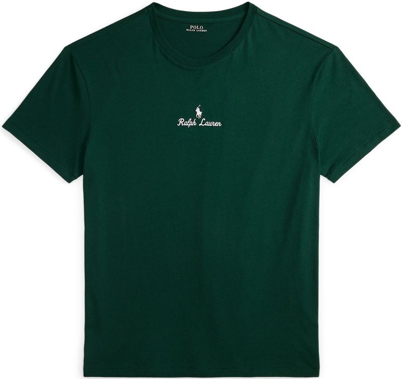 Polo Ralph Lauren - Shirt - Donkergroen/Wit - T-shirt