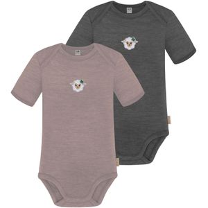 normani Rompertje/body  grijs / rosa