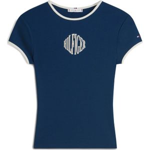 TOMMY HILFIGER Shirt  navy / poederroze / wit