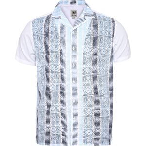 Campus Sutra Overhemd 'Sydnie'  lichtblauw / zwart / wit