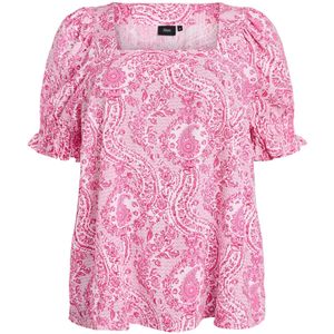 Zizzi Blouse 'Vrita'  rosa / pastelroze / lichtroze