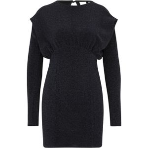 YAS Petite Jurk 'DISNA'  zwart / zilver