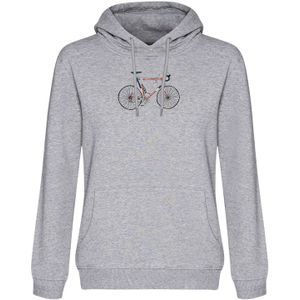 GREENBOMB Sweatshirt 'Bike Norway'  grijs