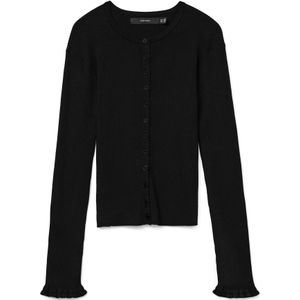 VERO MODA Gebreid vest 'VMWONDER'  zwart