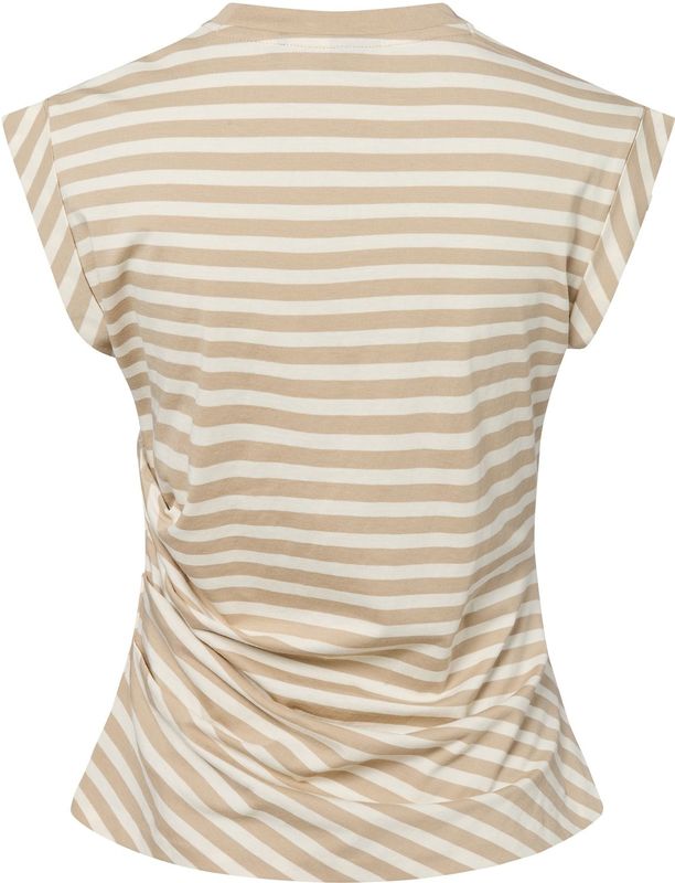 BOSS - T-shirt - Gestreept - Puur Katoen - Mouwloos