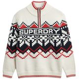 Superdry Intarsia Half Rits Trui