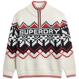 Superdry Intarsia Half Rits Trui