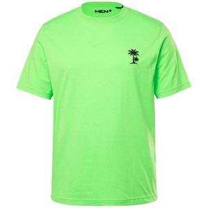 Men Plus Shirt  navy / neongroen