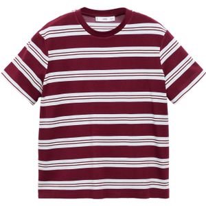 MANGO Shirt 'DOLLY'  beige / donkerrood / wit