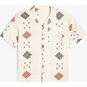 Koton Overhemd  ecru / rood / zwart