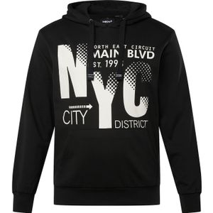 Men Plus Sweatshirt  zwart / wit