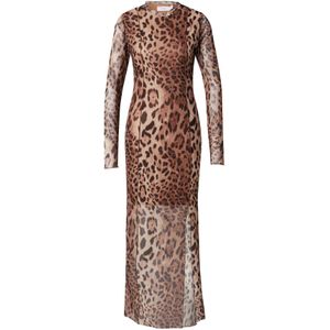 VILA Jurk 'Ninna'  bruin / lichtbruin / zwart