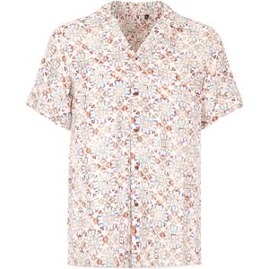 Distretto12 Overhemd  blauw / turquoise / bruin / wit