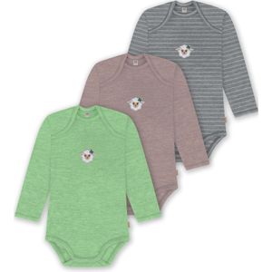 normani Rompertje/body 'Auckland'  beige / grijs / groen / wit