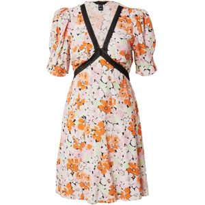 NEW LOOK Jurk 'JOSIE'  mintgroen / oranje / rosa / zwart