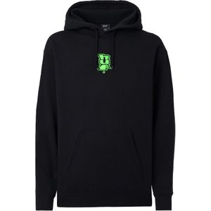 HUF Sweatshirt 'Megablast '  limoen / zwart