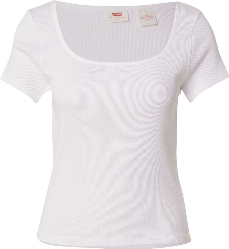 Levi's - Essential Square Neck - T-shirt - Blauw - Katoen