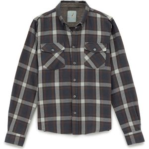 By Diess Collection Overhemd  bruin / antraciet / wit