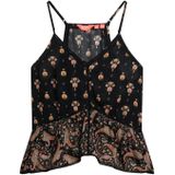 Superdry - W6011647A - Tanktop - Zwart - Mouwloos - Viscose