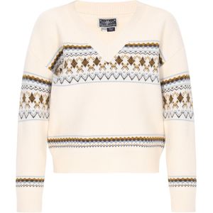 DreiMaster Maritim Trui  lichtblauw / zwart / wit / offwhite