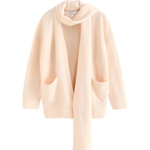 Next Gebreid vest  wolwit