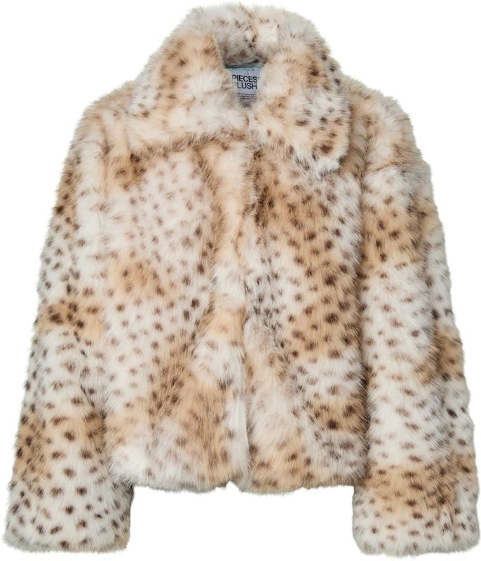 Plush - Pluizig Jas - Polyester - Warm - Lange Mouwen - Gespreide Kraag