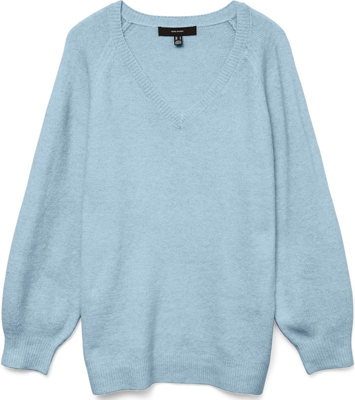 Vmleaf - Gebreide Pullover - V-Hals - Lange Mouwen - Oversized Fit