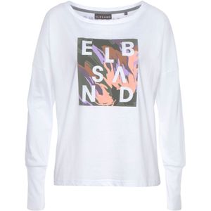Elbsand - Inea - Shirt - Wit - Lange Mouwen - Losse Pasvorm