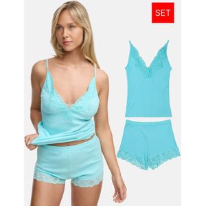 Tazzio Korte pyjama 'F909'  mintgroen