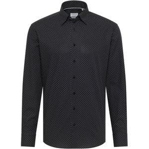 ETERNA Zakelijk overhemd  zwart / wit