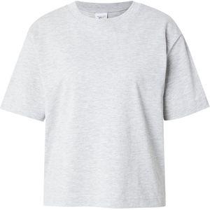 Gina Tricot - Shirt - Grijs Gemêleerd - Kwartmouw - Losse Pasvorm